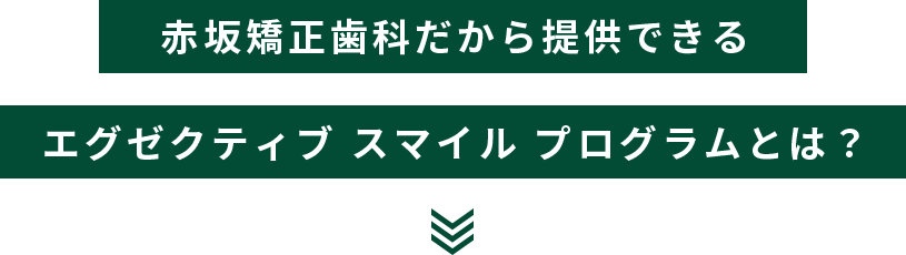 赤坂矯正歯科だから提供できるエグゼクティブスマイルプログラムとは？